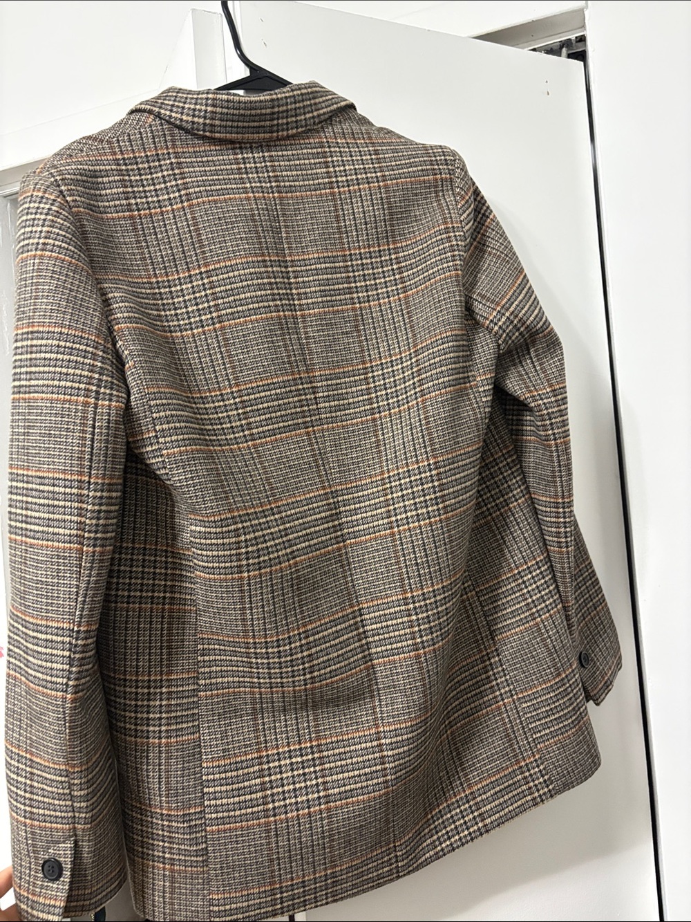 Dynamite Brown and Camel Plaid Blazer - Picture 3 of 5